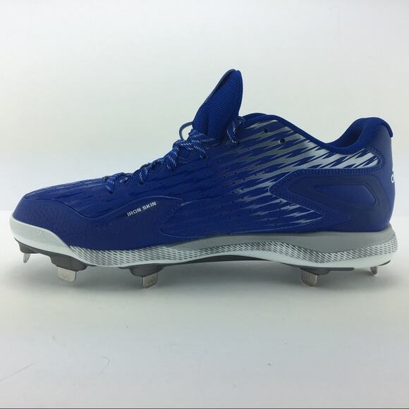 Adidas Mens Power Alley 3 Mid Baseball Cleats Royal Blue White Size 13 Brand New - Picture 4 of 8